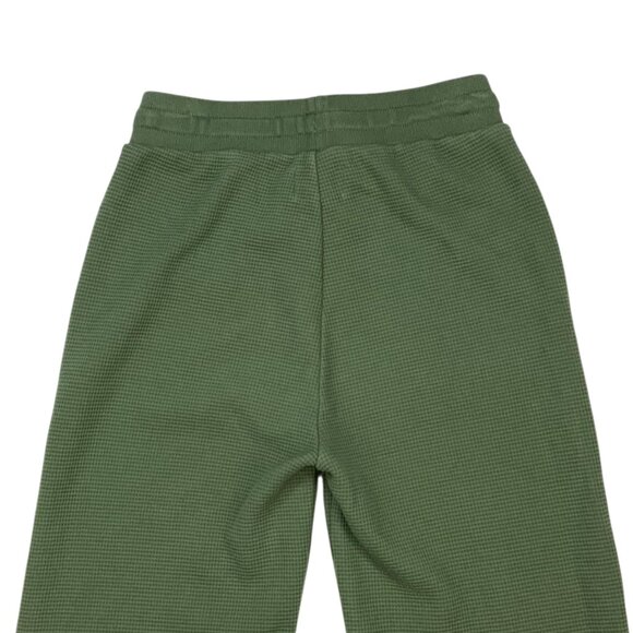 Madewell MWL Textured Waffle Straight Sweatpants XS Faded Palm Green High Rise - Picture 8 of 12